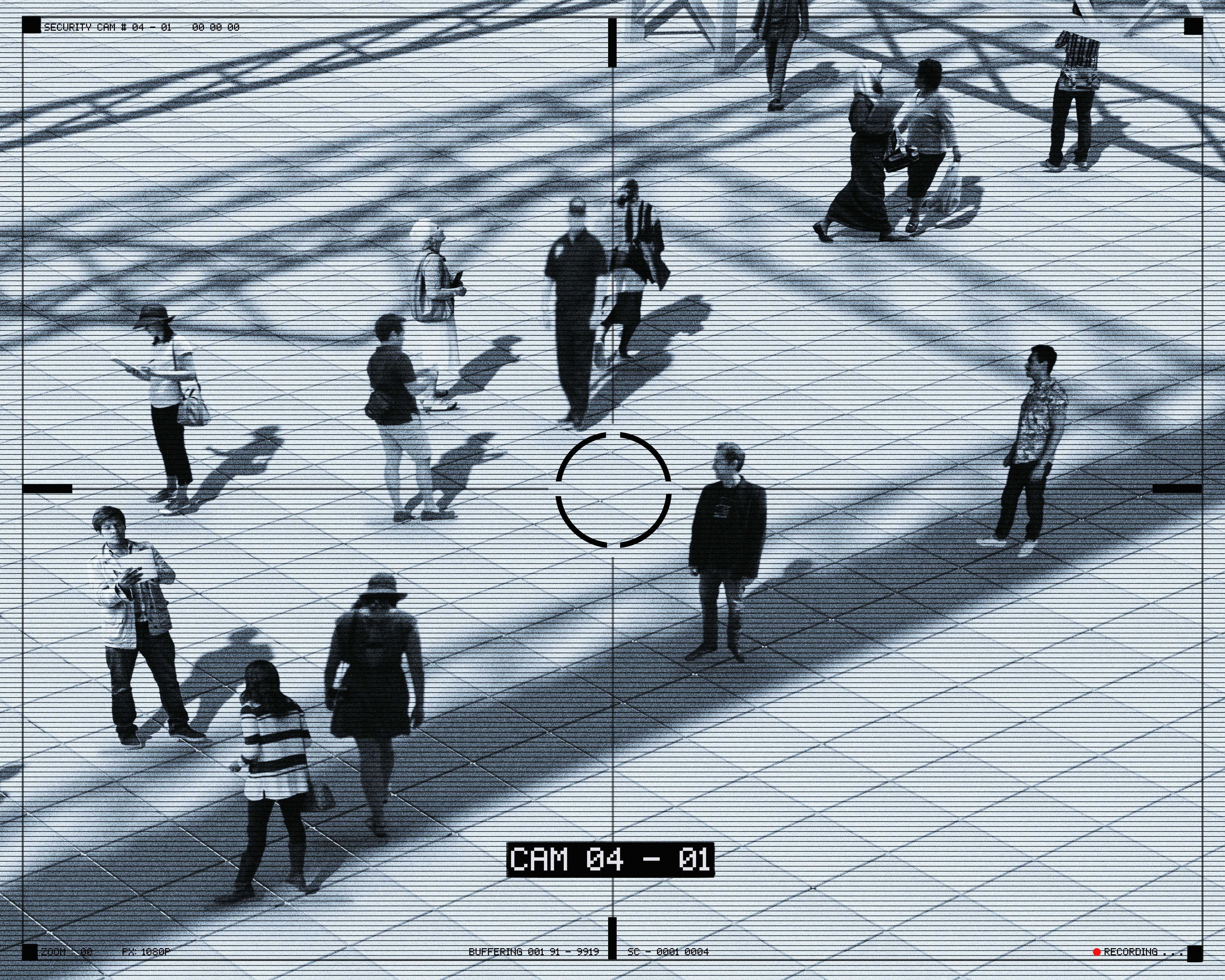 Live camera feed showing real-time surveillance monitoring