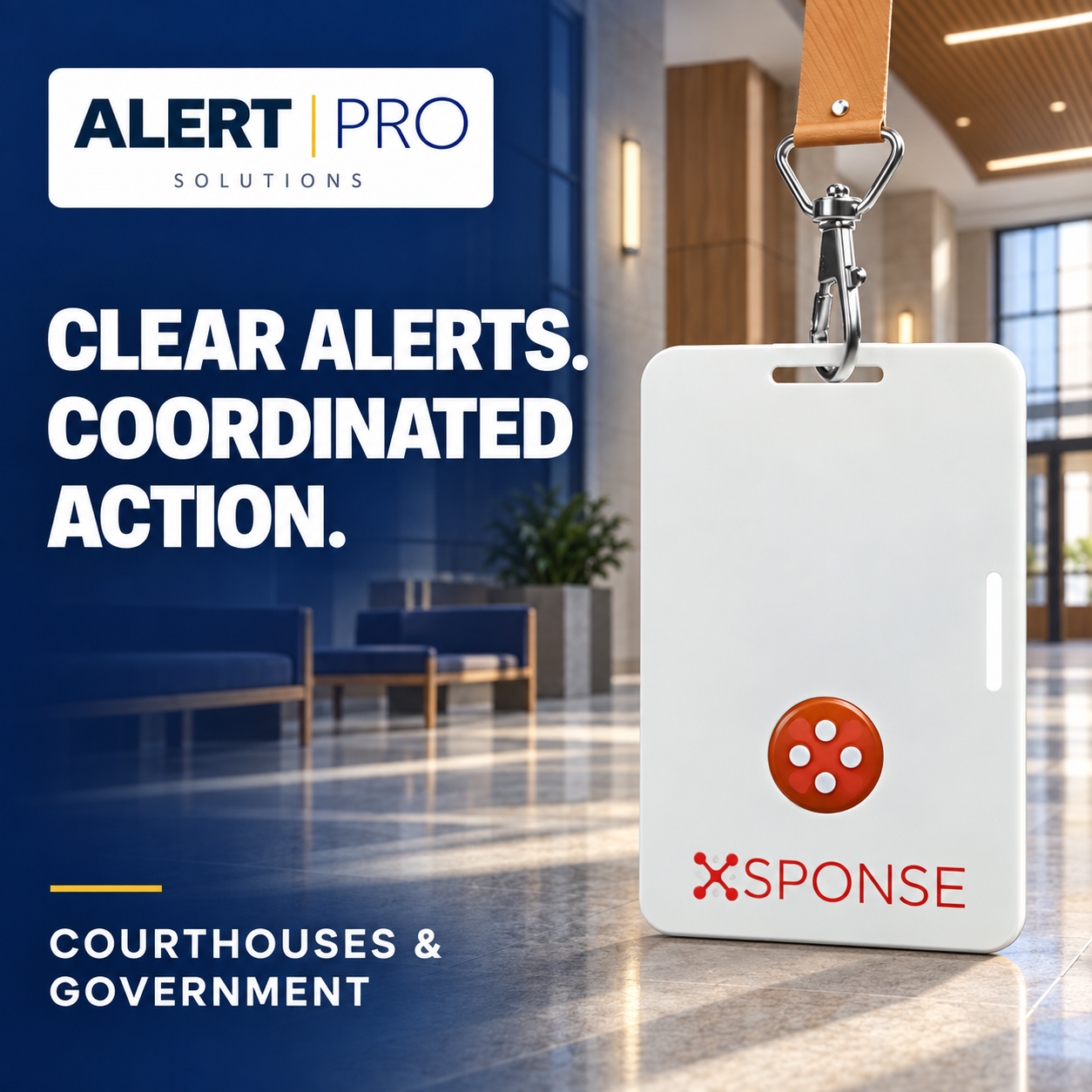 Courthouses & Government — Alert Pro Solutions product concept